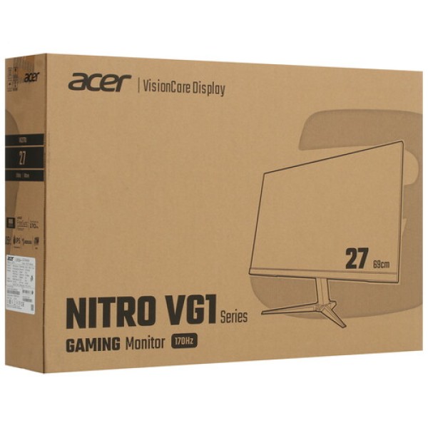27" Монитор Acer Nitro VG271UMbmiipx черный
