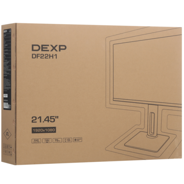 21.4" Монитор DEXP DF22H1 черный