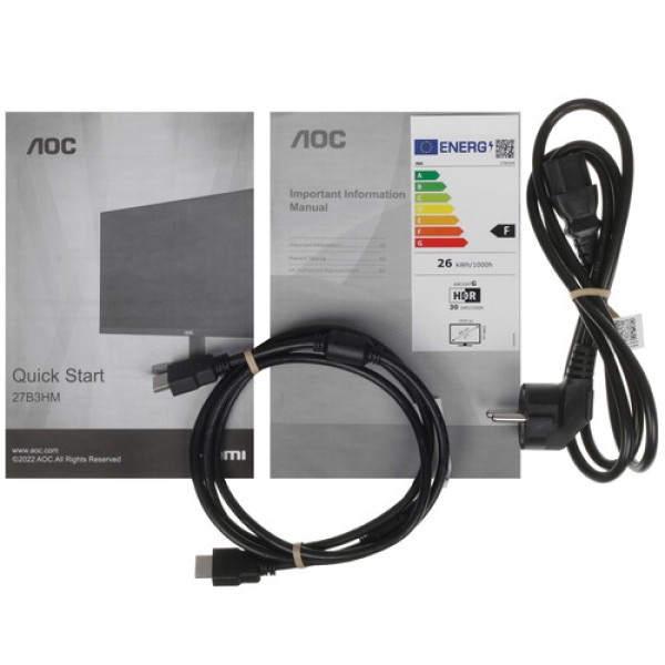 27" Монитор AOC 27B3HM черный