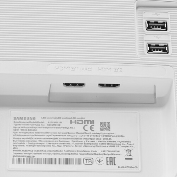 27" Монитор Samsung Smart M5 M50C S27CM501EI белый