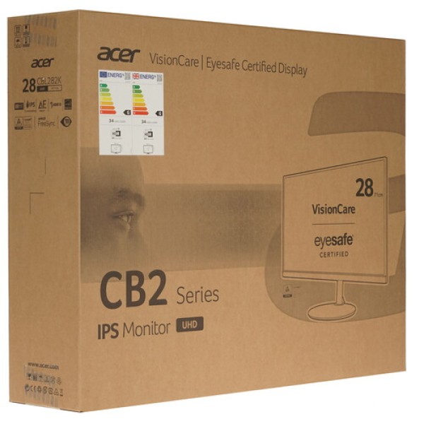 28" Монитор Acer CBL282Ksmiiprx серебристый