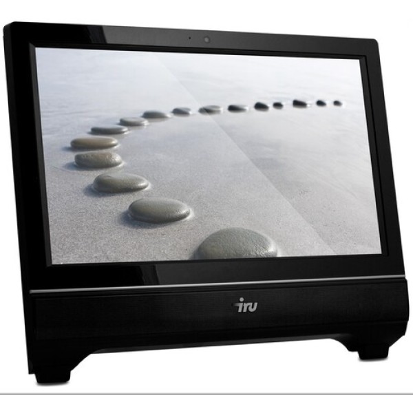 21.5" Моноблок IRU 313 HD+ Cel G1610/4Gb/500Gb/IntHDG/DVDRW/MCR/DOS/WiFi/black/Web/клавиатура/мышь