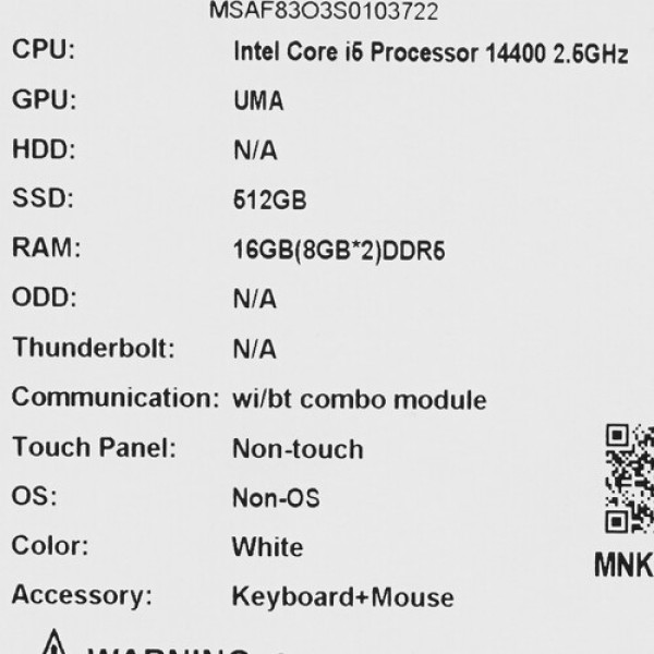 27" Моноблок MSI PRO AP272P 14M-617XRU [9S6-AF8322-617]