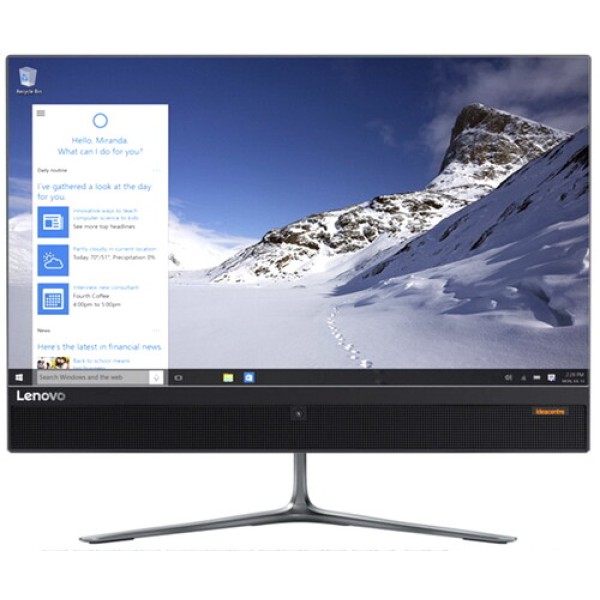 21.5" Моноблок Lenovo 510-22ASR [F0CC001TRK] (FHD) AMD A9-9410(2.9Ghz)/4Gb/1Tb/Wi-Fi/DVD/Black/Win10H