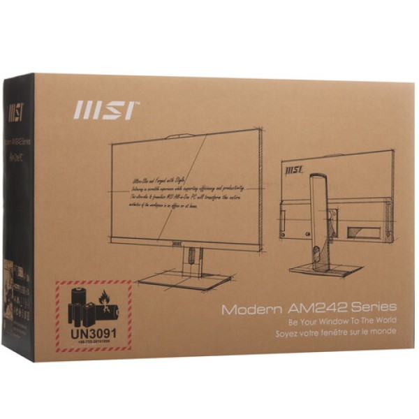 23.8" Моноблок MSI PRO AP242P 12M-875XRU [9S6-AE0712-875]
