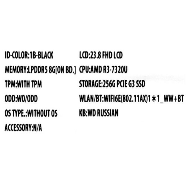 23.8" Моноблок ASUS F3402WFA-BPC0150 [90PT03L2-M00VP0]