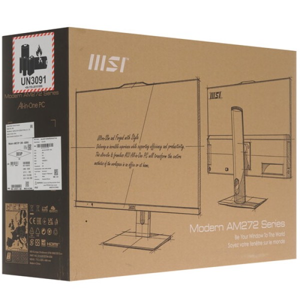 27" Моноблок MSI Modern AM272P 12M-400RU [9S6-AF8212-400]