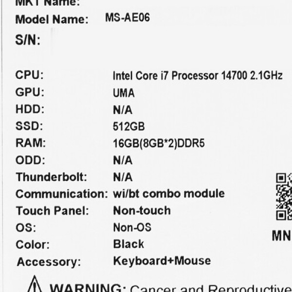 23.8" Моноблок MSI PRO AP242P 14M-661XRU [9S6-AE0621-821]