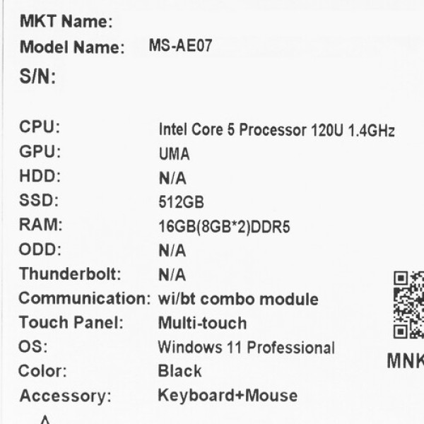 23.8" Моноблок MSI Modern AM242TP 1M-1480RU [9S6-AE0721-1480]