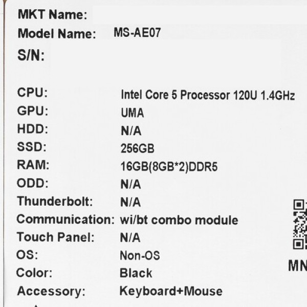23.8" Моноблок MSI Modern AM242P 1M-1201XRU [9S6-AE0721-1473]