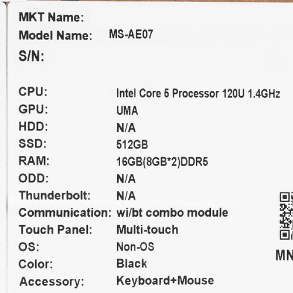 23.8" Моноблок MSI Modern AM242TP 1M-1026XRU [9S6-AE0721-1468]