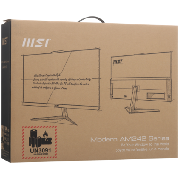 23.8" Моноблок MSI Modern AM242 12M-1485XRU [9S6-AE0712-1485]