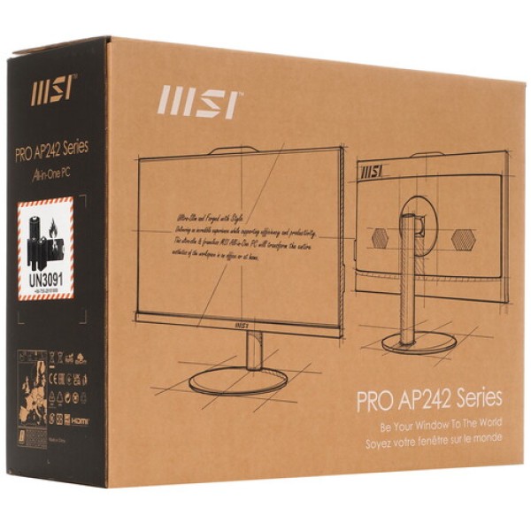 23.8" Моноблок MSI PRO AP242 13M-284RU [9S6-AE0612-284]