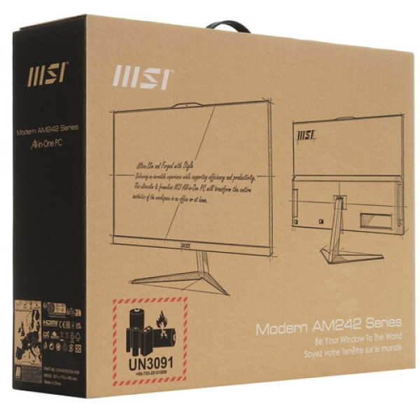23.8" Моноблок MSI Modern AM242 12M-492RU [9S6-AE0712-492]