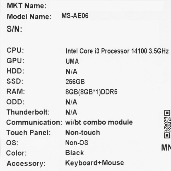 23.8" Моноблок MSI PRO AP242P 14M-851XRU [9S6-AE0621-851]