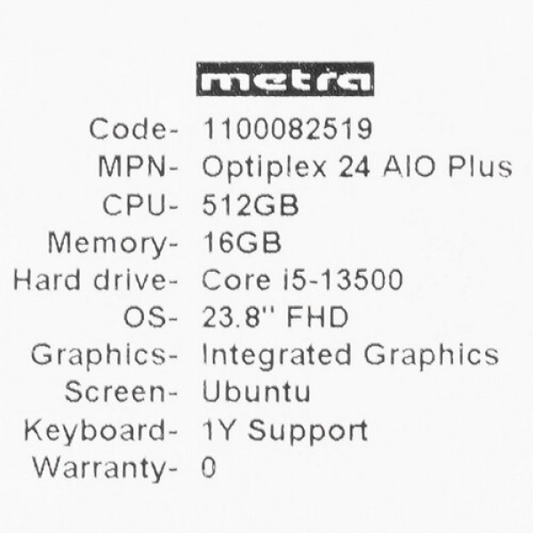 23.8" Моноблок Dell OptiPlex 7410 Plus [7410P-5650]