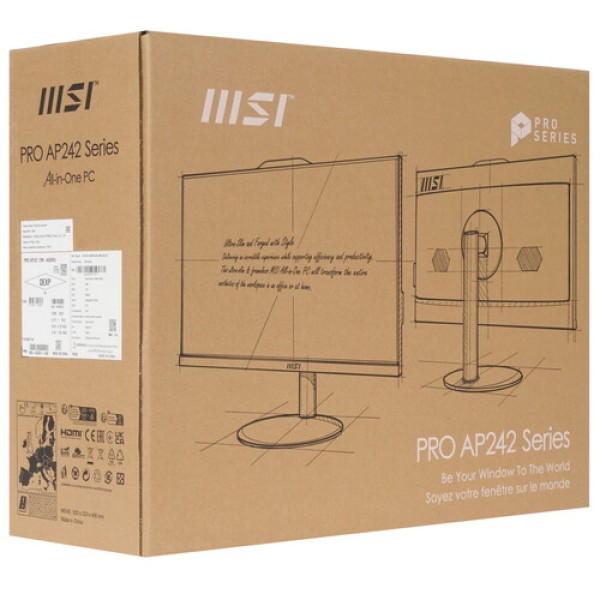 23.8" Моноблок MSI PRO AP242 12M-468XRU [9S6-AE0611-468]