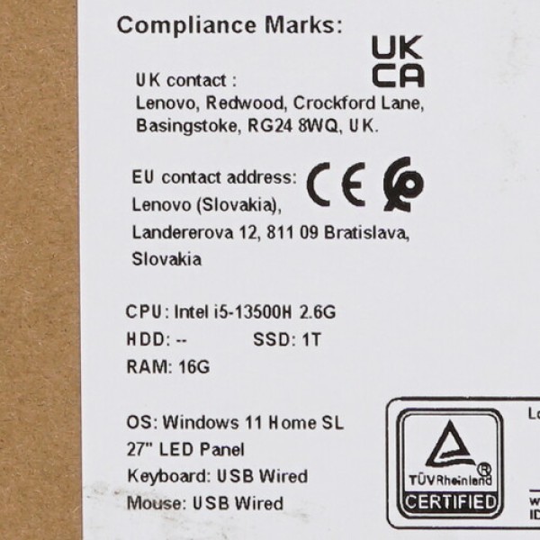 27" Моноблок Lenovo IdeaCentre 5 27IAH7 [F0GQ005GRU]