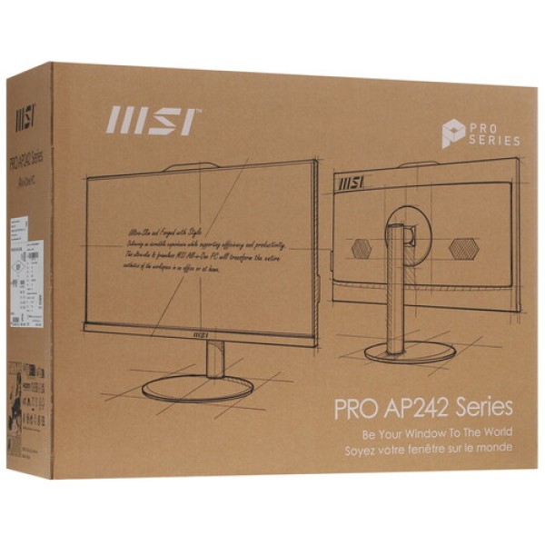 23.8" Моноблок MSI PRO AP242 12M-291XRU [9S6-AE0611-466]