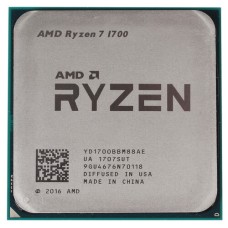 Процессор AMD Ryzen 7 1700 3,0/3,7GHz, 8C/16T, 16Mb L3, DDR4-2667, TDP-65W, AM4, OEM [YD1700BBM88AE]