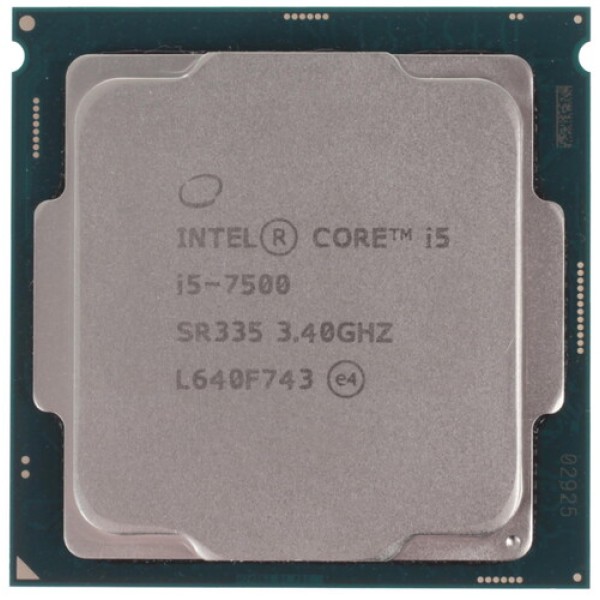 Процессор Intel Core i5-7500 3.4GHz (TB up to 3.8GHz) 6Mb DDR3L/DDR4-1600/2133 HD600 TDP-65w LGA1151 OEM [CM80677028680