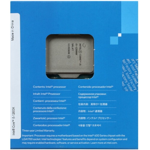 Процессор Intel Core i5-12600K BOX