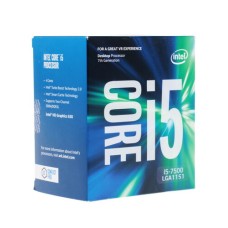Процессор Intel Core i5-7500 3.4GHz (TB up to 3.8GHz) 6Mb DDR3L/DDR4-1600/2133 HD600 TDP-65w LGA1151 BOX [BX80677I57500]
