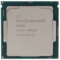 Процессор Intel Pentium Gold G5600 3.9GHz, 2C/4T, 4Mb L3, DDR4-2400, GPU UHD 630, TDP-51W, LGA1151-v2, OEM [CM8068403377513]