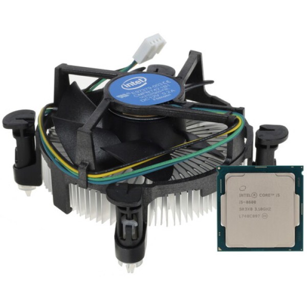 Процессор Intel Core i5-8600 3.1/4.3GHz, 6C/6T, 9Mb L3, DDR4-2666, GPU UHD 630, TDP-65W, LGA1151-v2, BOX [BX80684I58600]