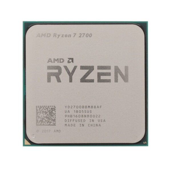 Процессор AMD Ryzen 7 2700 3,2/4,1GHz, 8C/16T, 16Mb L3, DDR4-2933, TDP-65W, AM4, BOX [YD2700BBAFBOX]