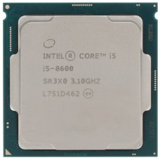Процессор Intel Core i5-8600 3.1/4.3GHz, 6C/6T, 9Mb L3, DDR4-2666, GPU UHD 630, TDP-65W, LGA1151-v2, OEM [CM8068403358607]