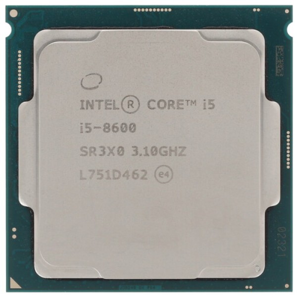 Процессор Intel Core i5-8600 3.1/4.3GHz, 6C/6T, 9Mb L3, DDR4-2666, GPU UHD 630, TDP-65W, LGA1151-v2, OEM [CM8068403358607]