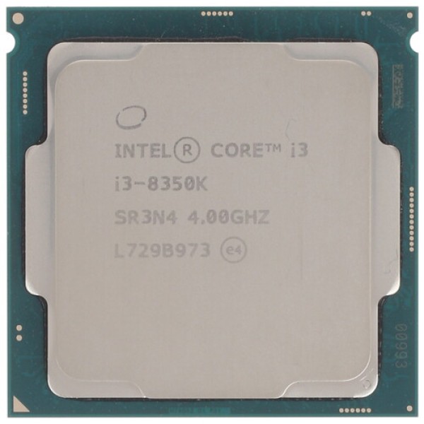 Процессор Intel Core i3-8350K 4.0GHz, 4C/4T, 8Mb L3, DDR4-2666, GPU UHD 630, TDP-95W, LGA1151-v2, OEM [CM8068403376809]