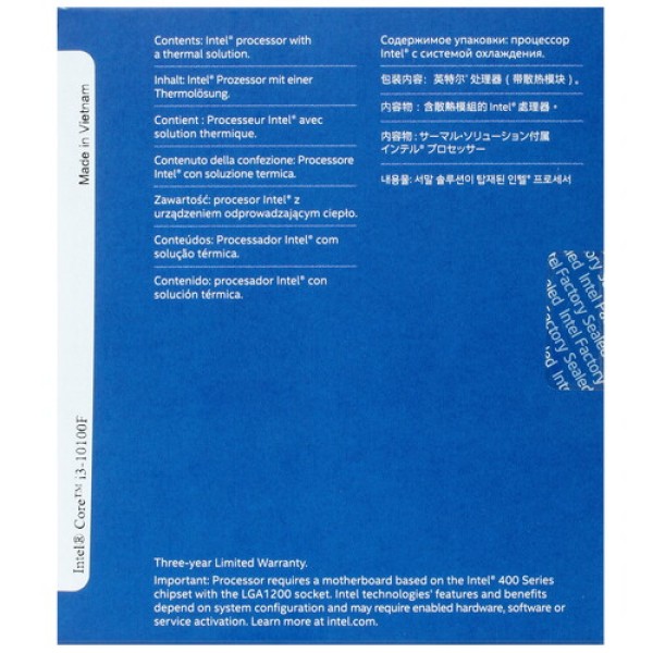 Процессор Intel Core i3-10100F BOX
