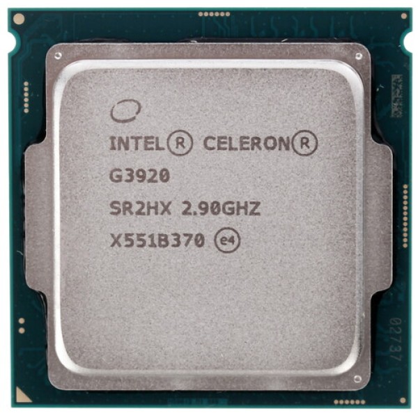 Процессор Intel Celeron G3920 2.9GHz 2Mb DDR3L/DDR4-1600/2133 HDGraphics510 TDP-65w LGA1151 OEM