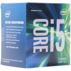 Процессор Intel Core i5-6400 2.7GHz (TB up to 3.3GHz) 6Mb DDR3L/DDR4-1600/2133 HDGraphics530 TDP-65w LGA1151 BOX