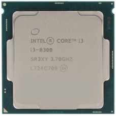Процессор Intel Core i3-8300 3.7GHz, 4C/4T, 8Mb L3, DDR4-2400, GPU UHD 630, TDP-65W, LGA1151-v2, OEM [CM8068403377111]