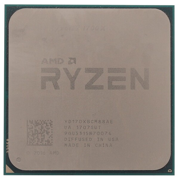 Процессор AMD Ryzen 7 1700X 3,4/3,8GHz, 8C/16T, 16Mb L3, DDR4-2667, TDP-95W, AM4, OEM [YD170XBCM88AE]