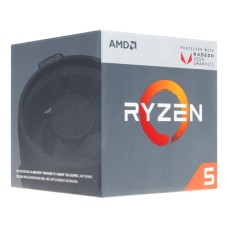 Процессор AMD Ryzen 5 2400G 3,6/3,9GHz, 4C/8T, 2Mb L2, DDR4-2933, GPU Radeon Vega 11 Graphics, TDP-65W, AM4, BOX [YD2400C5FBBOX]