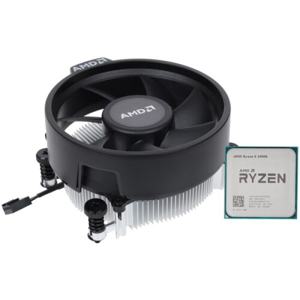 Процессор AMD Ryzen 5 2400G 3,6/3,9GHz, 4C/8T, 2Mb L2, DDR4-2933, GPU Radeon Vega 11 Graphics, TDP-65W, AM4, BOX [YD2400C5FBBOX]
