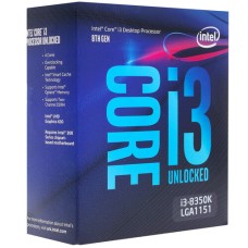 Процессор Intel Core i3-8350K 4.0GHz, 4C/4T, 8Mb L3, DDR4-2666, GPU UHD 630, TDP-95W, LGA1151-v2, BOX (без кулера) [BX80684I38350K]