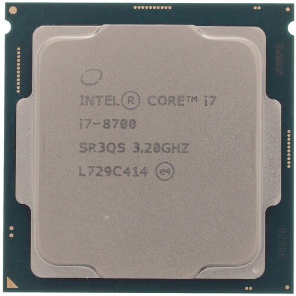Процессор Intel Core i7-8700 3.2/4.6GHz, 6C/12T, 12Mb L3, DDR4-2666, GPU UHD 630, TDP-65W, LGA1151-v2, OEM [CM8068403358316]