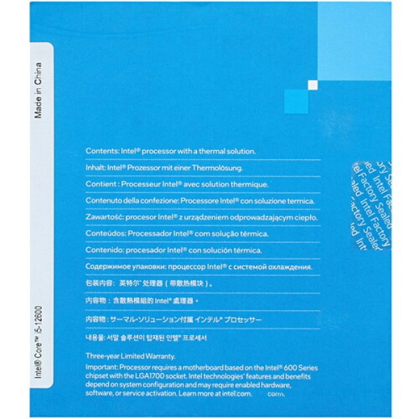 Процессор Intel Core i5-12600 BOX