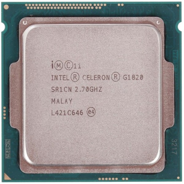Процессор Intel Celeron G1820 2.70GHz 2Mb 2xDDR3-1333 HD Graphics TDP-53w LGA1150 OEM