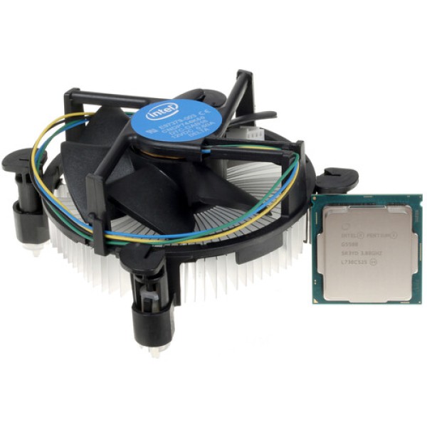 Процессор Intel Pentium Gold G5500 3.8GHz, 2C/4T, 4Mb L3, DDR4-2400, GPU UHD 630, TDP-51W, LGA1151-v2, BOX [BX80684G5500]