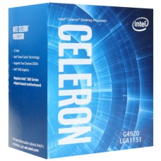 Процессор Intel Celeron G4920 3.2GHz, 2C/2T, 2Mb L3, DDR4-2400, GPU UHD 610, TDP-51W, LGA1151-v2, BOX [BX80684G4920]