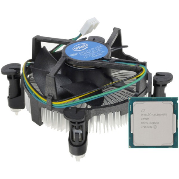 Процессор Intel Celeron G4920 3.2GHz, 2C/2T, 2Mb L3, DDR4-2400, GPU UHD 610, TDP-51W, LGA1151-v2, BOX [BX80684G4920]