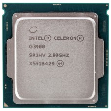 Процессор Intel Celeron G3900 2.8GHz 2Mb DDR3L/DDR4-1600/2133 HDGraphics510 TDP-65w LGA1151 OEM