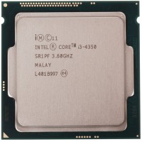 Процессор Intel Core i3-4350 3.6GHz 4Mb 2xDDR3-1600 HDGraphics4600 TDP-54w LGA1150 OEM