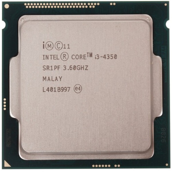 Процессор Intel Core i3-4350 3.6GHz 4Mb 2xDDR3-1600 HDGraphics4600 TDP-54w LGA1150 OEM